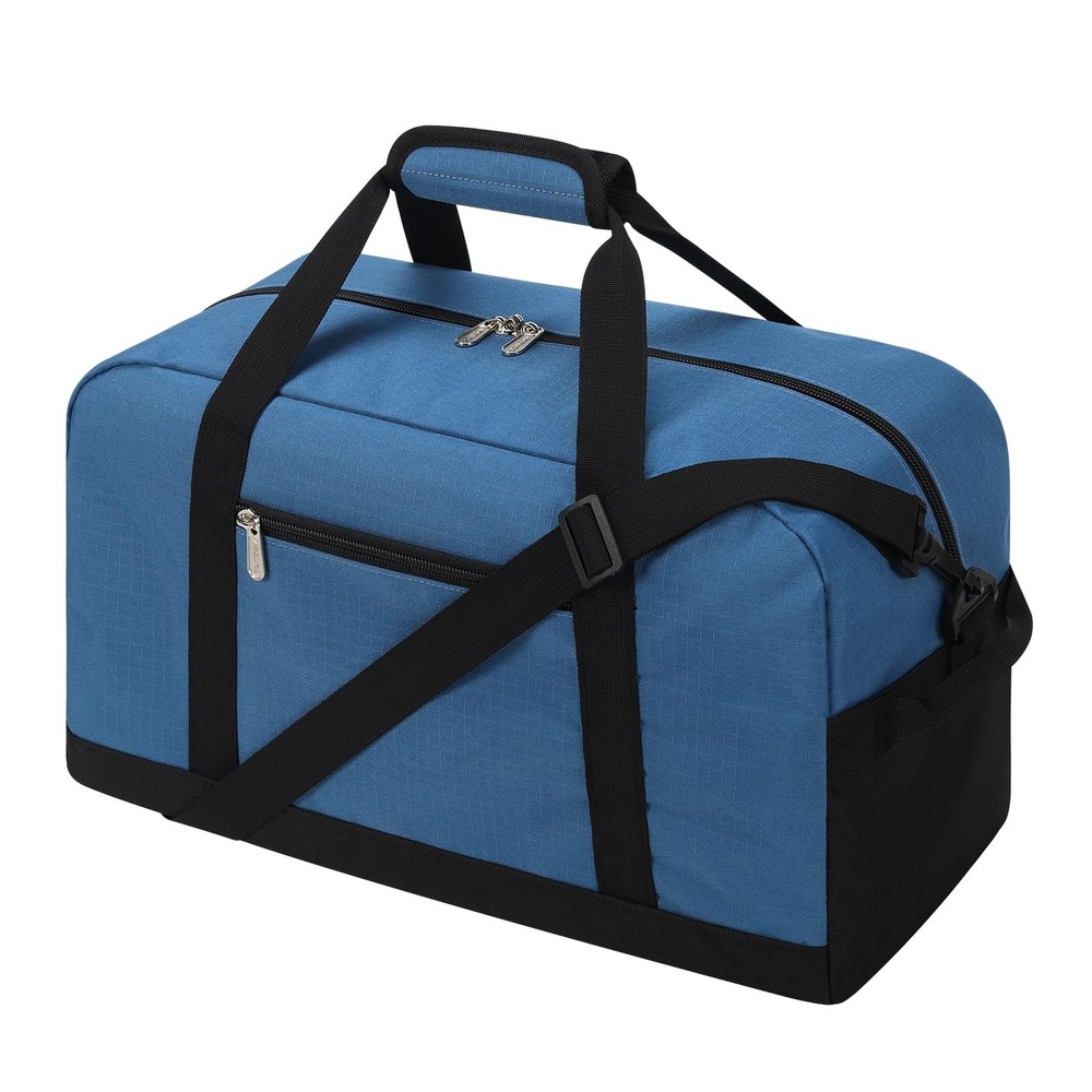 Apenze Small Gym Bag 18 inch Carry On Duffel Bag for Weekender Travel – Blue