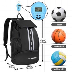 EULANT Soccer Backpack with Shoes Compartment, Waterproof Drawstring Bag for …
