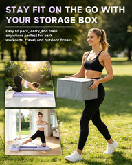 Pilates Board, Foldable Pilates Portable Reformer 2026 for Home Use, Pilates Equ