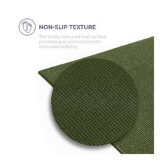 Voyage 5mm Studio Yoga Mats, 6 Pack, 72x24in Olive Green