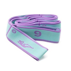 Elastic Yoga Stretching Strap Pattern Guide with 9 Loops, Stretch Strap for B…