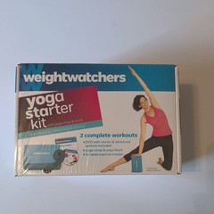 Weight Watchers Yoga Starter Kit with Strap, Block, DVD & Tracker – New Sealed
