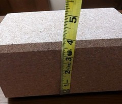 Yoga Block Natural Cork Solid 9X6X4″ Non-Slip &Anti-Tilt.Sold In Pairs. 1 Pair