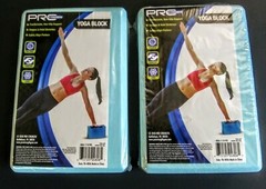 Yoga Blocks PRO Strength 2 Yoga Exercise Aqua Blue Foam Blocks Mother’s Day Gift