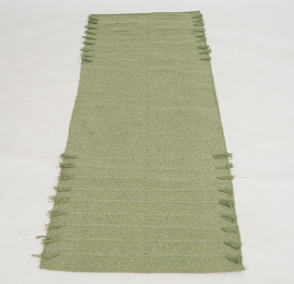 Yoga Mat Thick Non Slip Organic Cotton Exercise Workout Mat Pilates Rug 2×6 Ft