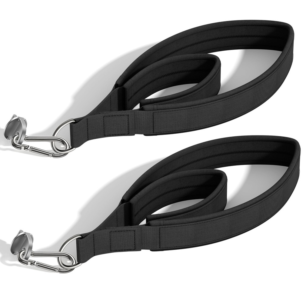 Pilates Loops Compatible with Tonal Smart Home Gym, Soft Pilates Straps – Black