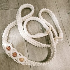kiido Macrame Yoga Mat Carrying Strap [MAT NOT 71 inches length, Ivory