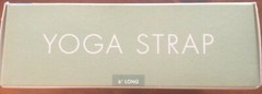 Gray D-Ring Yoga Strap Gaiam 6 Ft Machine Washable 100% Cotton, in box