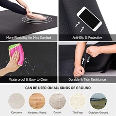 Estera de yoga antideslizante para yoga ejercicio estiramiento y fitness US NEW