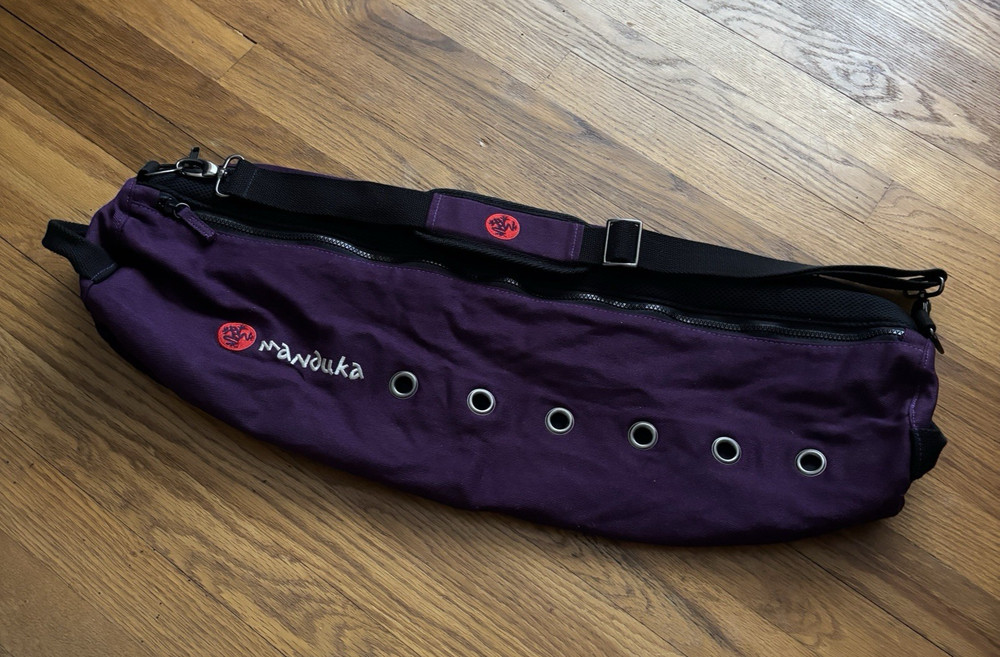 Manduka MatSak Yoga Bag Large Yoga Mat Bag Carrying Strap Purple Breathable