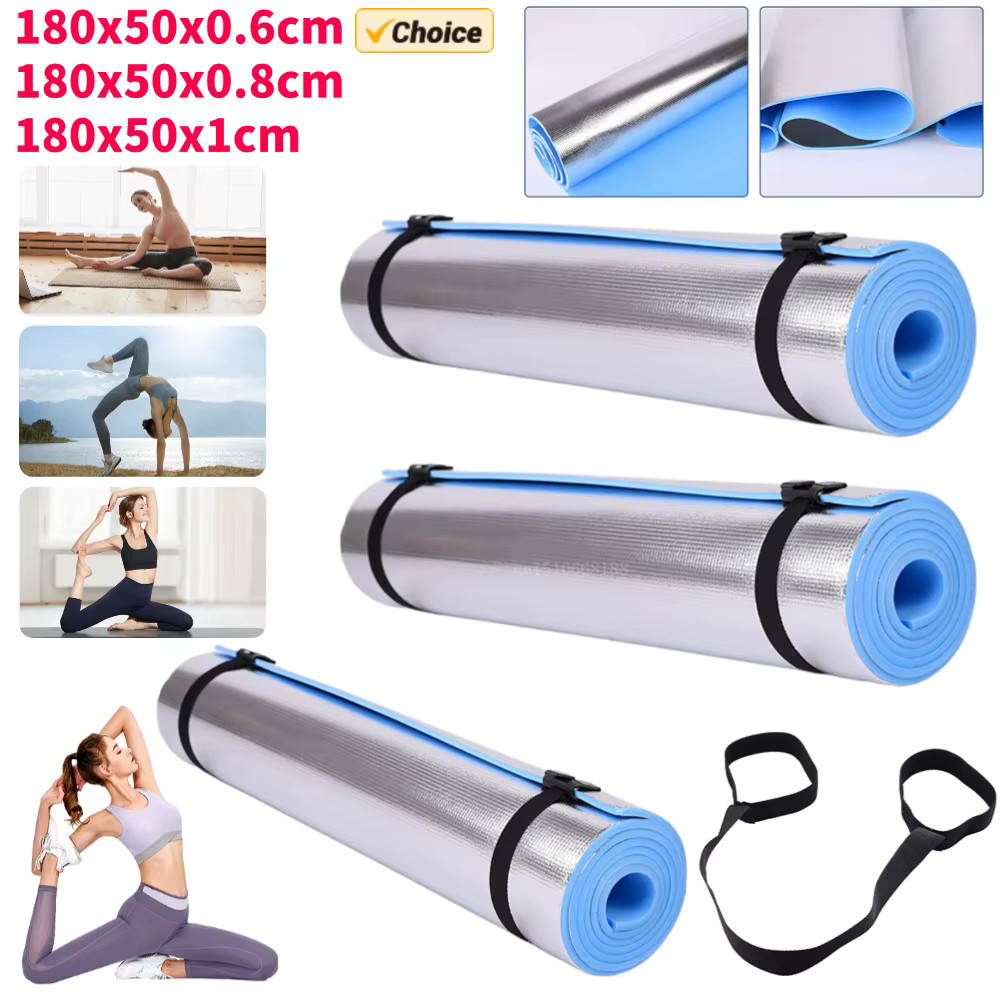 Yoga Mat Thick Non Slip 10mm Large Exercise Floor Mat Home Gym Fitness Pilates