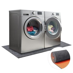9mm Thickened Under Washing Machine Mat 63″ L x 36″ W Shock Absorbing Noise R…