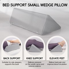 Small Wedge Pillow for Sleeping, Yoga, Meditation, Stretching, Small Wedge Pi…