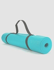 COVER GIRL ACTIVE Standard 5MM Yoga Pilates Mat & With Carry Strap Bikram Hot