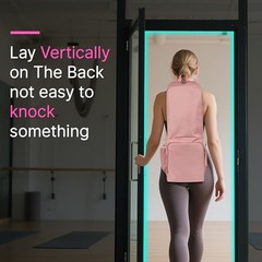 Yoga Mat Bag Carrier Zipper Closure Multi Functional Essential Pockets Pink