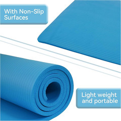 Fitvids Yoga Mat, 1/2-Inch Extra Thick High Density Exercise Mat, Anti-Tear Exer