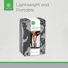 Printed Fashion Yoga Block, Made from Sturdy Foam, Marble Granite