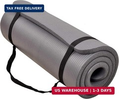 BalanceFrom Yoga Mat, 1-Inch Extra Thick High Density Exercise Mat, Anti-Tear Ex