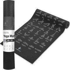 NewMe Fitness Yoga Mat for Women and Men – Large, 5mm Thick, 68 Inch Long, Non