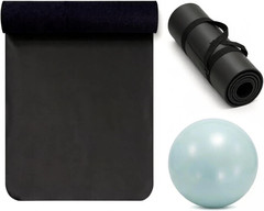Grip Yoga Mat 5Mm Non-Slip PU Natural Rubber Surface, Premium Fitness Mat for Ho