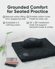 Zabuton Meditation Mat – Cotton Filled Yoga and Meditation Pad – Zabuton Medi…