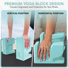 Wristbuddy® Yoga Blocks 2-Pack (Left + Right) — Ergonomic, Hand-Shaped EVA Block