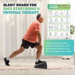 Slant Board for Calf Stretching, 5 Adjustable Angles Incline Board for Squat …