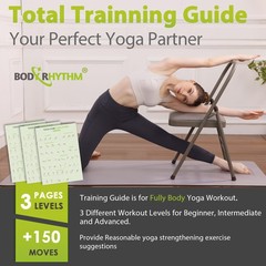 BODYRHYTHM Yoga Auxiliary Chair with Lumbar Back Support for Abs & Core, Bala…