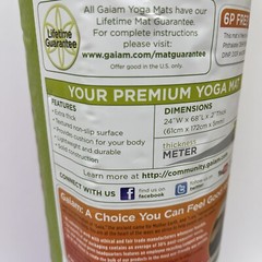 Gaiam Premium Dandelion Days Yoga Mat Purple Teal 68″L x 24″W x 5MM NEW