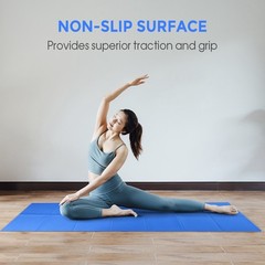 Folding Yoga Mat 68 X 27 Inch 4mm Super Thin PVC Yoga Mat For Beach Park UYIL