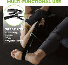 Stretching Strap for Physical Therapy, 12 Multi-Loop Stretch Strap 1″ W X 8′ …