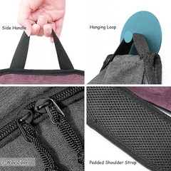 Yoga Mat Bag Carrier – Large Pockets & Water Bottle Holders. Yoga Purple