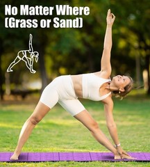 Foldable Thick Yoga Mat with Asanas Poses -Christmas Gifts for Wife and Girls…