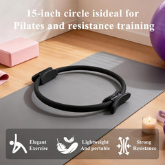 10 Pack Pilates Rings Set – 15″ Magic Circles for Yoga & Fitness Toning