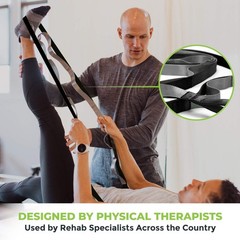 Gradient Fitness Stretching Strap for 12 Count (Pack of 1), Black/Grey