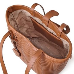 TOTE N°1 Large Structured Tote – Vegan Leather Shoulder Bag for Laptop and Tan