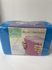 Balance Collection Yoga Block Deluxe 4”x6”x9” Blue