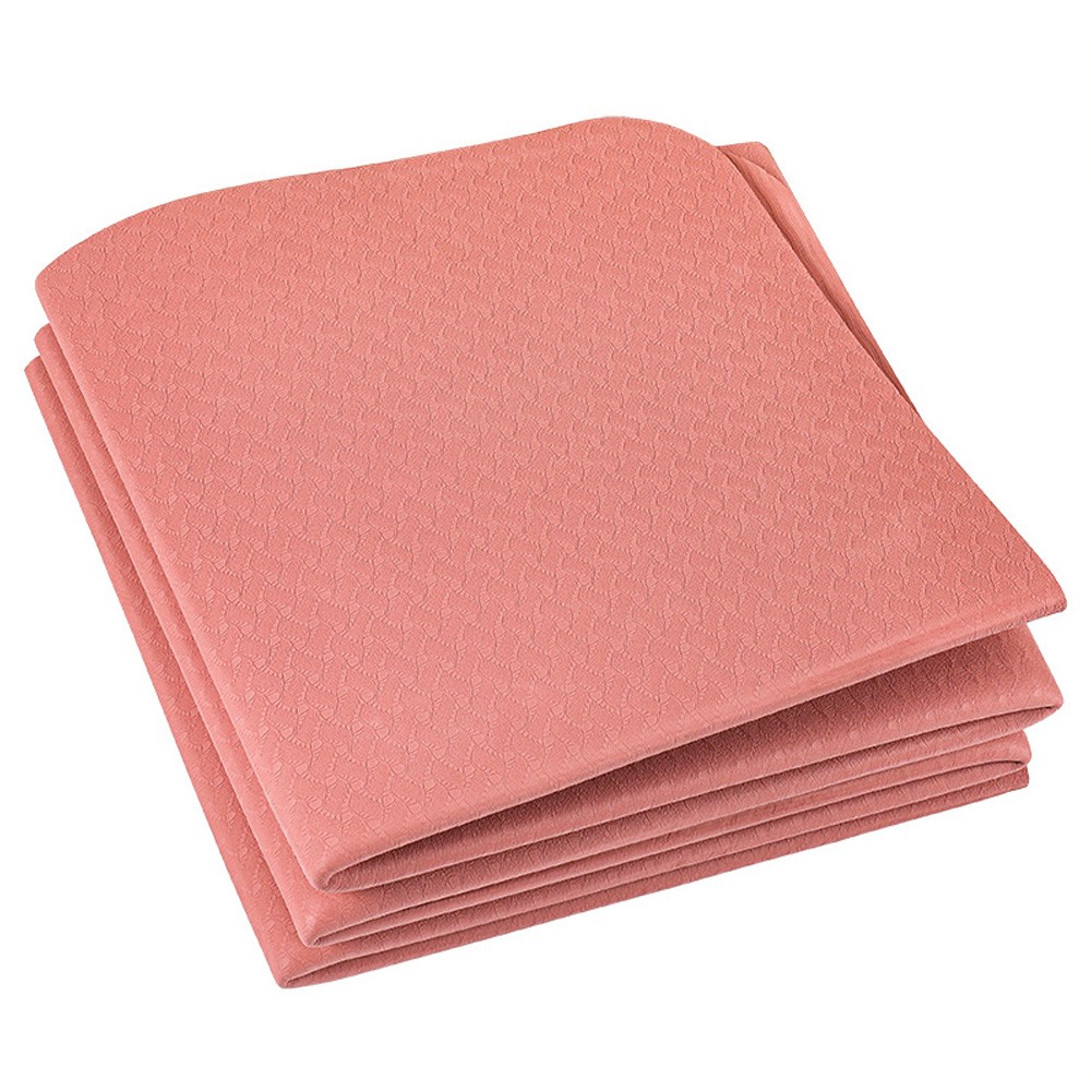 Foldable Yoga Mat Folding TPE Pilates Mat Non Slip Workout Mat Portable Exe HFSM