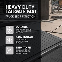 -MT-600A Heavy-Duty Utility Truck Bed Tailgate Mat, 60″ x 19.5″ – Extra Thick