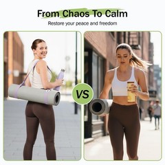 Slim Panda Yoga Mat Straps for Carrying, Adjustable Yoga Mat Carrier Sling Fi…
