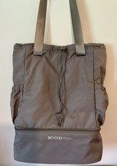 Beyond Yoga Convertible Backpack Gym Bag Birch/Taupe Color