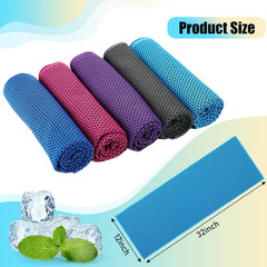 Cooling Towel Microfiber Reusable Instant Chill Sports Neck Face Gym Yoga Golf