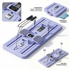 HanTai Foldable Pilates Reformer Set 6in1 Home Sliding Fitness Board Purple