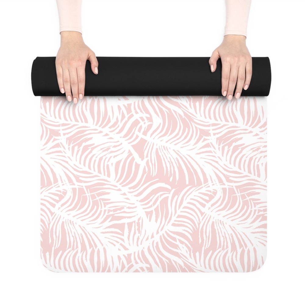 Peach Palms Rubber Yoga Mat