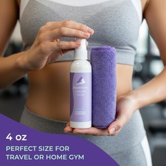 SwaytAway Travel Yoga Mat Cleaner Spray & Towel Kit, 4oz – Non Slip, No Rinse…