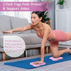 RoundFunny 5 Pcs Yoga Blocks Knee Pads Yoga Strap Set Soft Premium Foam Block…