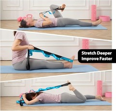 Stretching Strap with 10 Loops-Yoga Strap for Physical Therapy,Home Workout,Pila