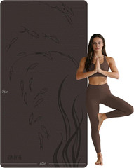 Extra Wide Thick Yoga Mat for Women and Men 76″X 40″X 10Mm TPE Exercise Mat, Lar