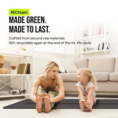 Large Yoga Mat (6’x4′) Extra Wide 1/4 Inch Thick Workout Mat for Home, Non Sl…