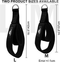 Premium Pilates Double Loop D-Ring Straps with Padded Handles for Workouts